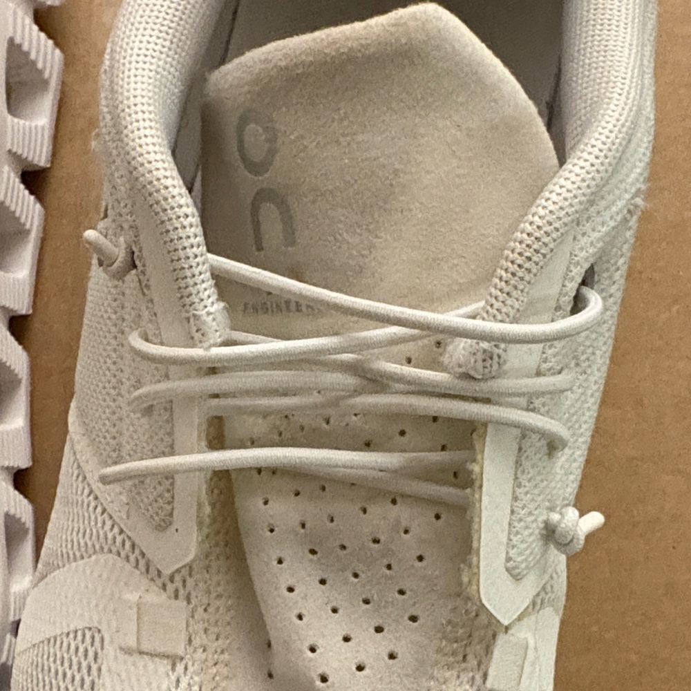 On Running Men's Sneakers in Cream/White - Picture 7 of 9